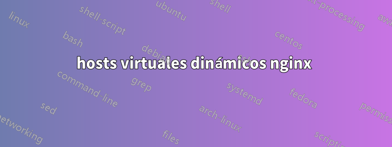 hosts virtuales dinámicos nginx