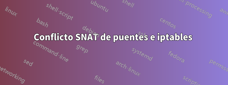 Conflicto SNAT de puentes e iptables