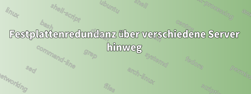 Festplattenredundanz über verschiedene Server hinweg