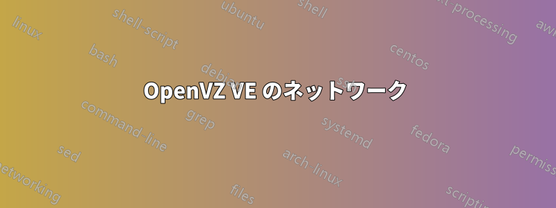 OpenVZ VE のネットワーク