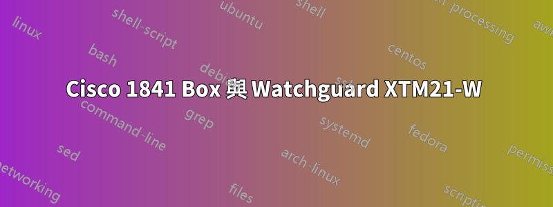 Cisco 1841 Box 與 Watchguard XTM21-W