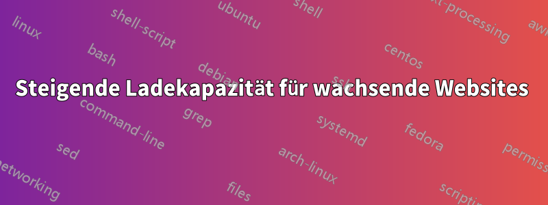 Steigende Ladekapazität für wachsende Websites