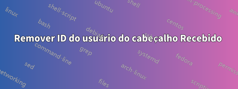 Remover ID do usuário do cabeçalho Recebido