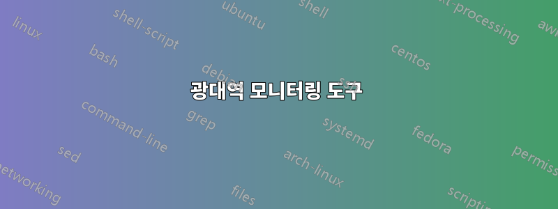 광대역 모니터링 도구