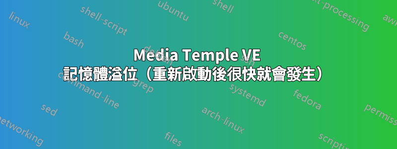 Media Temple VE 記憶體溢位（重新啟動後很快就會發生）