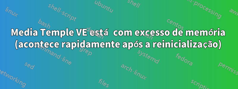 Media Temple VE está com excesso de memória (acontece rapidamente após a reinicialização)