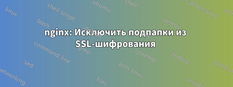 nginx: Исключить подпапки из SSL-шифрования