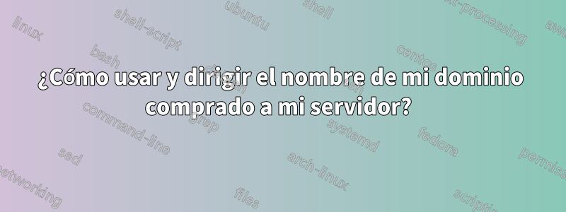 ¿Cómo usar y dirigir el nombre de mi dominio comprado a mi servidor? 