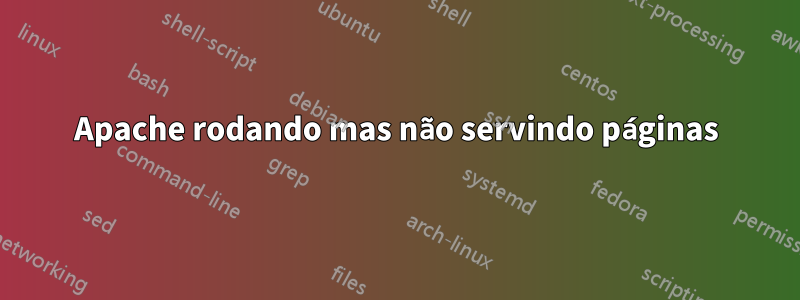 Apache rodando mas não servindo páginas