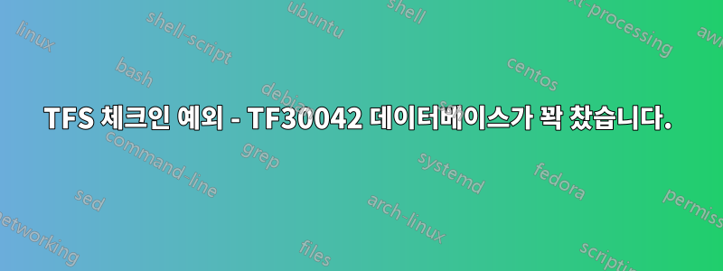 TFS 체크인 예외 - TF30042 데이터베이스가 꽉 찼습니다.