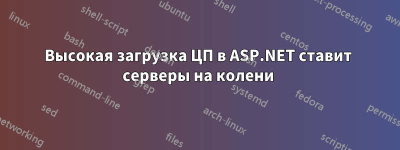 Высокая загрузка ЦП в ASP.NET ставит серверы на колени