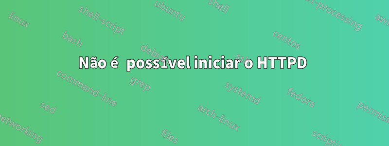 Não é possível iniciar o HTTPD