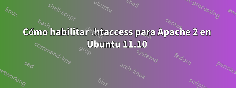 Cómo habilitar .htaccess para Apache 2 en Ubuntu 11.10