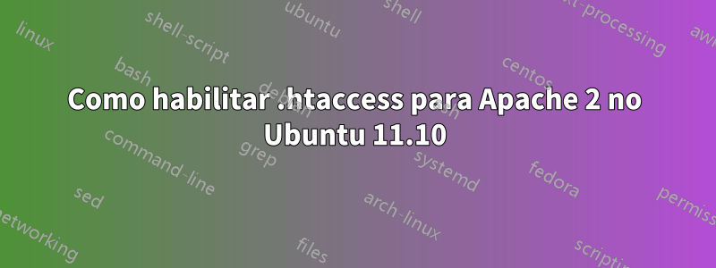 Como habilitar .htaccess para Apache 2 no Ubuntu 11.10