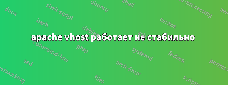 apache vhost работает не стабильно