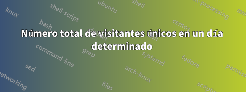 Número total de visitantes únicos en un día determinado