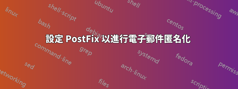 設定 PostFix 以進行電子郵件匿名化