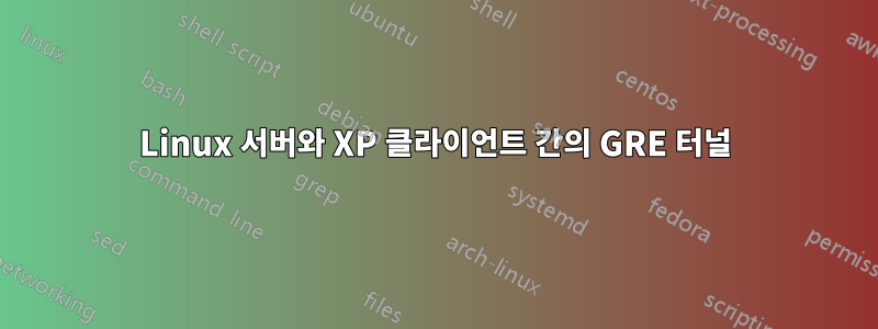 Linux 서버와 XP 클라이언트 간의 GRE 터널