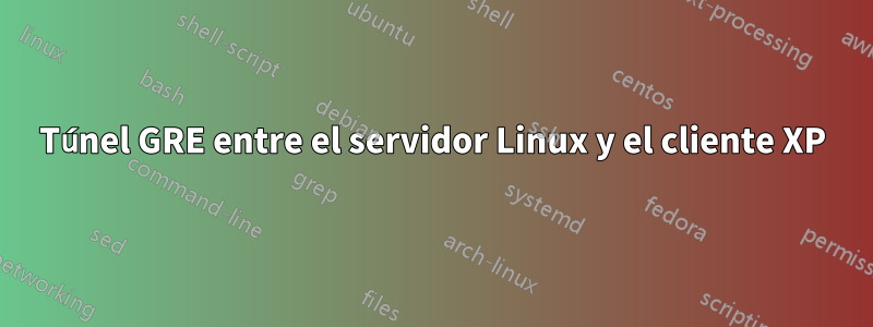 Túnel GRE entre el servidor Linux y el cliente XP