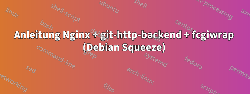 Anleitung Nginx + git-http-backend + fcgiwrap (Debian Squeeze)