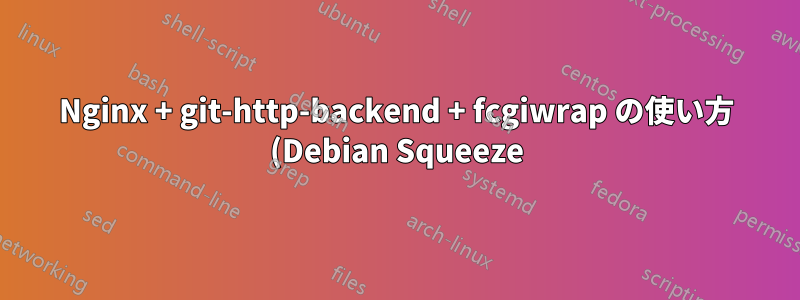 Nginx + git-http-backend + fcgiwrap の使い方 (Debian Squeeze)