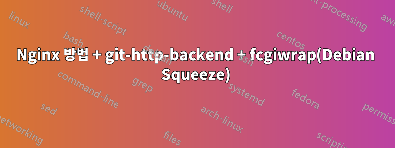 Nginx 방법 + git-http-backend + fcgiwrap(Debian Squeeze)