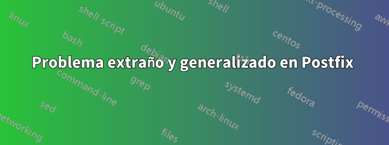 Problema extraño y generalizado en Postfix