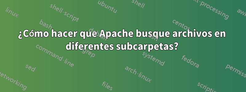 ¿Cómo hacer que Apache busque archivos en diferentes subcarpetas?