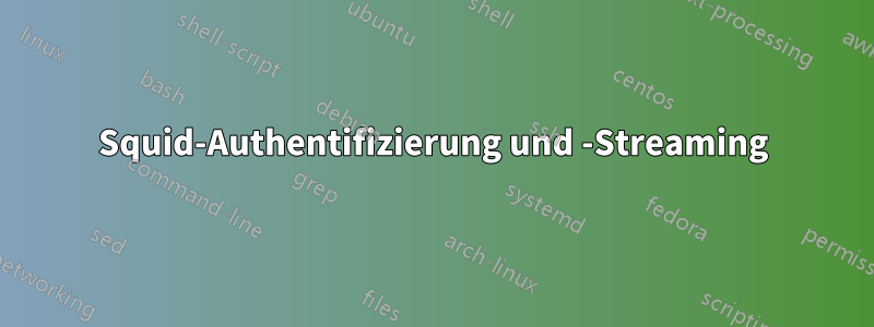 Squid-Authentifizierung und -Streaming