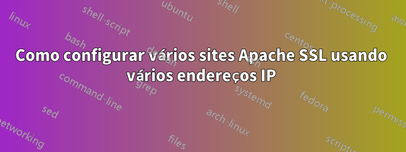 Como configurar vários sites Apache SSL usando vários endereços IP