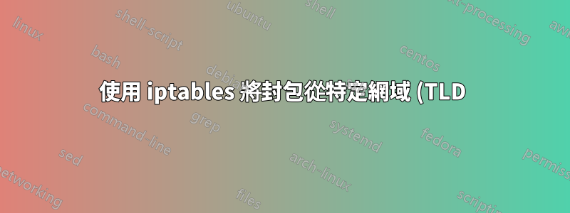 使用 iptables 將封包從特定網域 (TLD) 轉送到網路中的特定機器