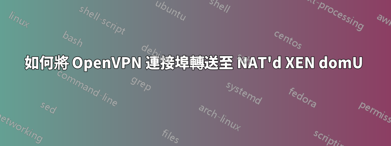 如何將 OpenVPN 連接埠轉送至 NAT'd XEN domU