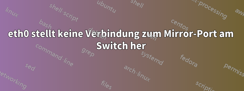 eth0 stellt keine Verbindung zum Mirror-Port am Switch her