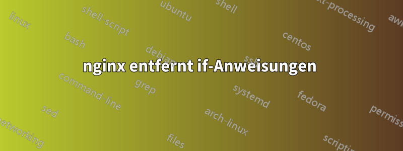 nginx entfernt if-Anweisungen