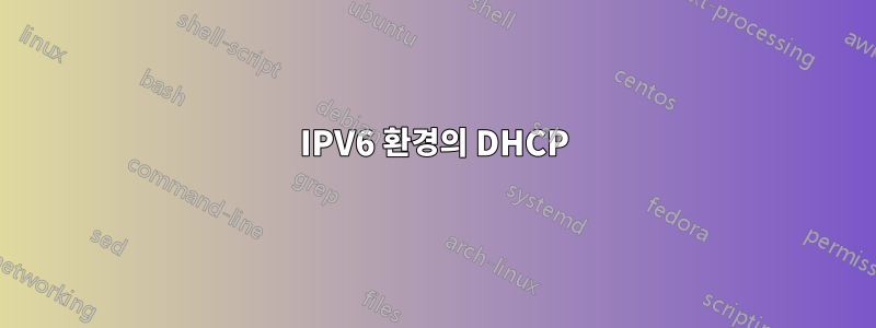 IPV6 환경의 DHCP