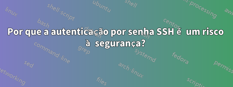 Por que a autenticação por senha SSH é um risco à segurança?