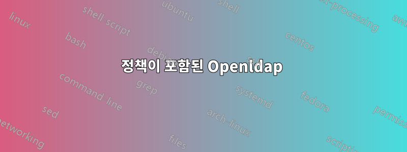 정책이 포함된 Openldap