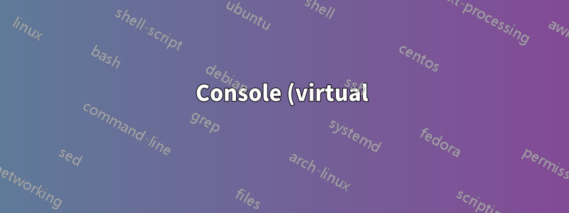 Console (virtual) do Windows Server: tela preta