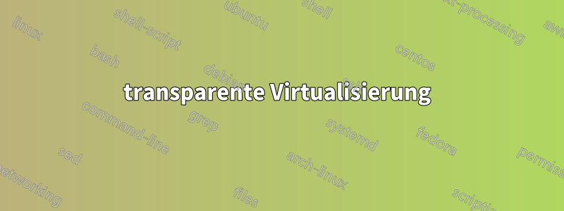 transparente Virtualisierung 