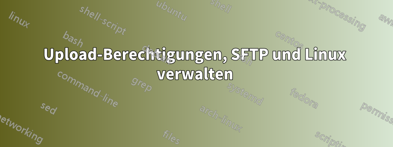 Upload-Berechtigungen, SFTP und Linux verwalten