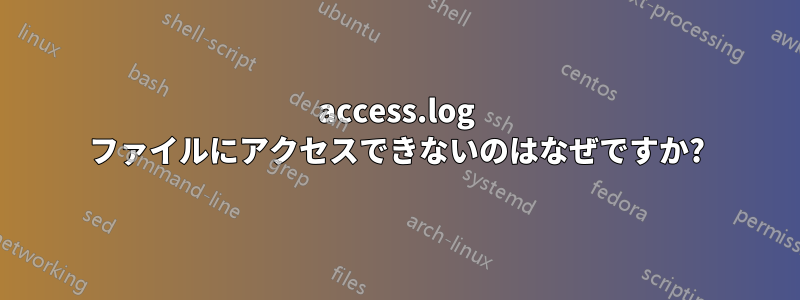 access.log ファイルにアクセスできないのはなぜですか?