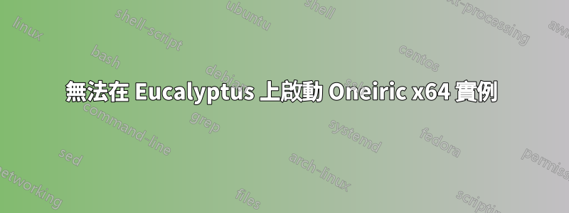 無法在 Eucalyptus 上啟動 Oneiric x64 實例