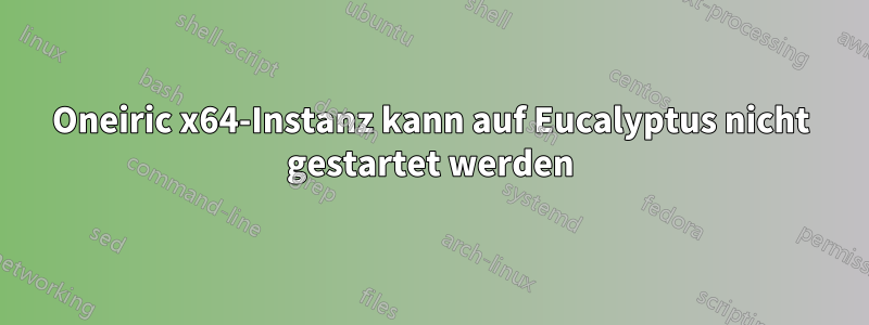 Oneiric x64-Instanz kann auf Eucalyptus nicht gestartet werden