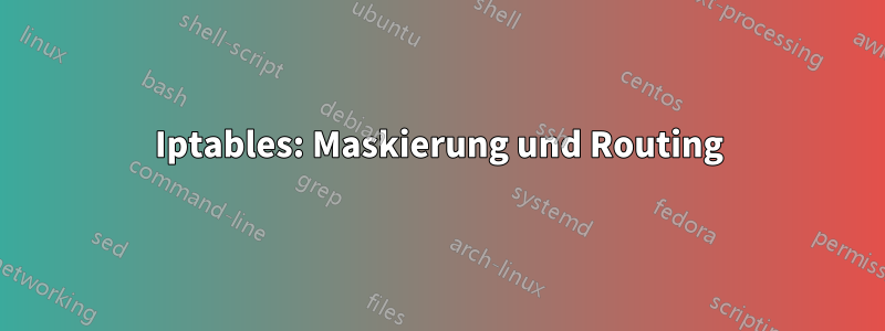 Iptables: Maskierung und Routing