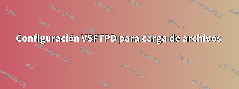 Configuración VSFTPD para carga de archivos