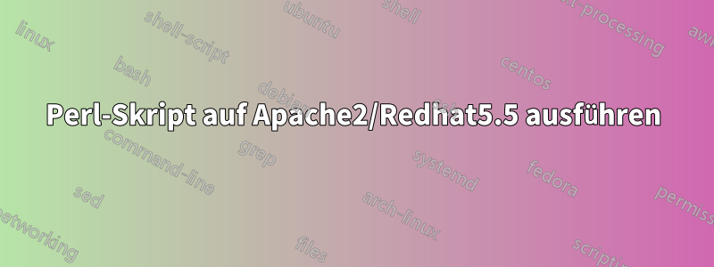 Perl-Skript auf Apache2/Redhat5.5 ausführen