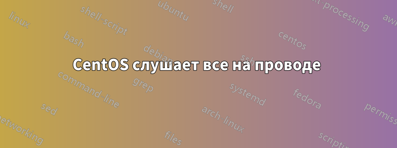 CentOS слушает все на проводе