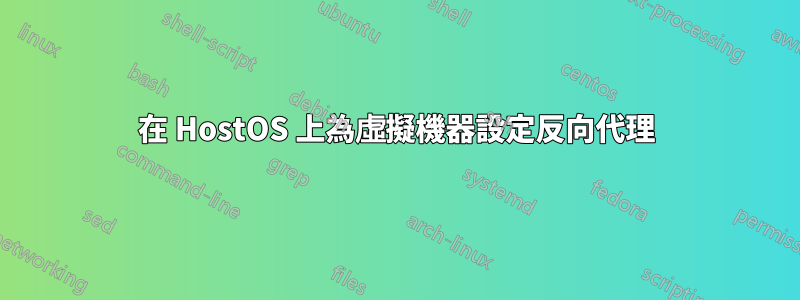在 HostOS 上為虛擬機器設定反向代理