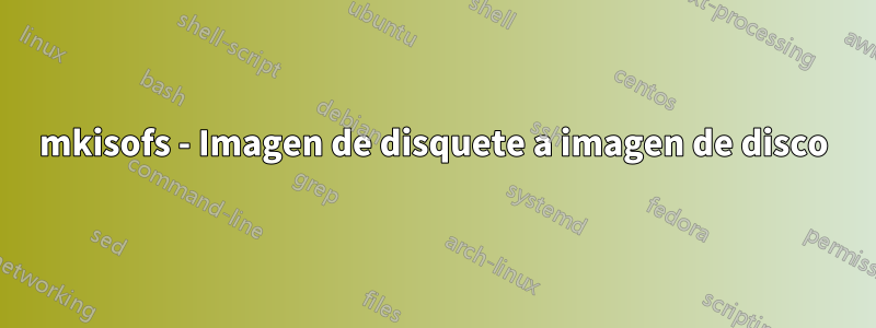 mkisofs - Imagen de disquete a imagen de disco