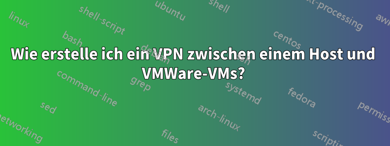 Wie erstelle ich ein VPN zwischen einem Host und VMWare-VMs?